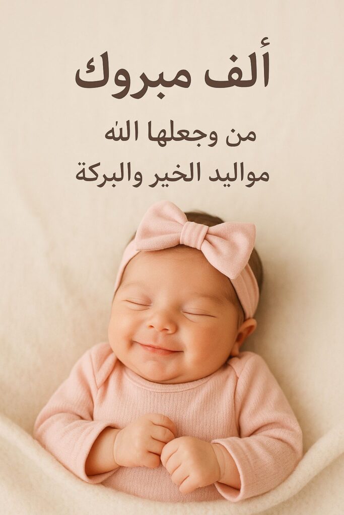 � أجمل التهاني بقدوم زهرة الحياة الجديدة 🌸