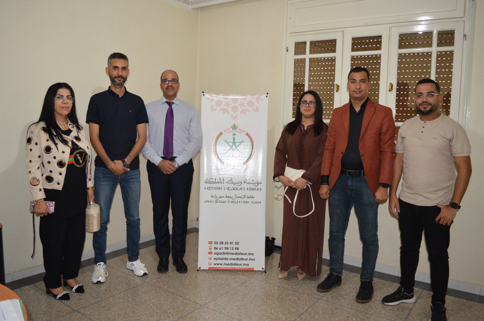 لقاء تواصلي بين مؤسسة وسيط المملكة والمرصد المغربي لحقوق الإنسان بأكادير يناقش ترسيخ العدالة الإدارية والمساواة بين الجنسين .