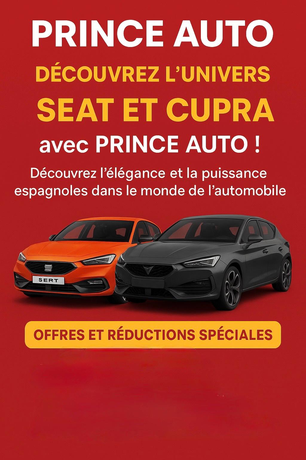 إعلان مميز من Une annonce exceptionnelle de PRINCE AUTO
