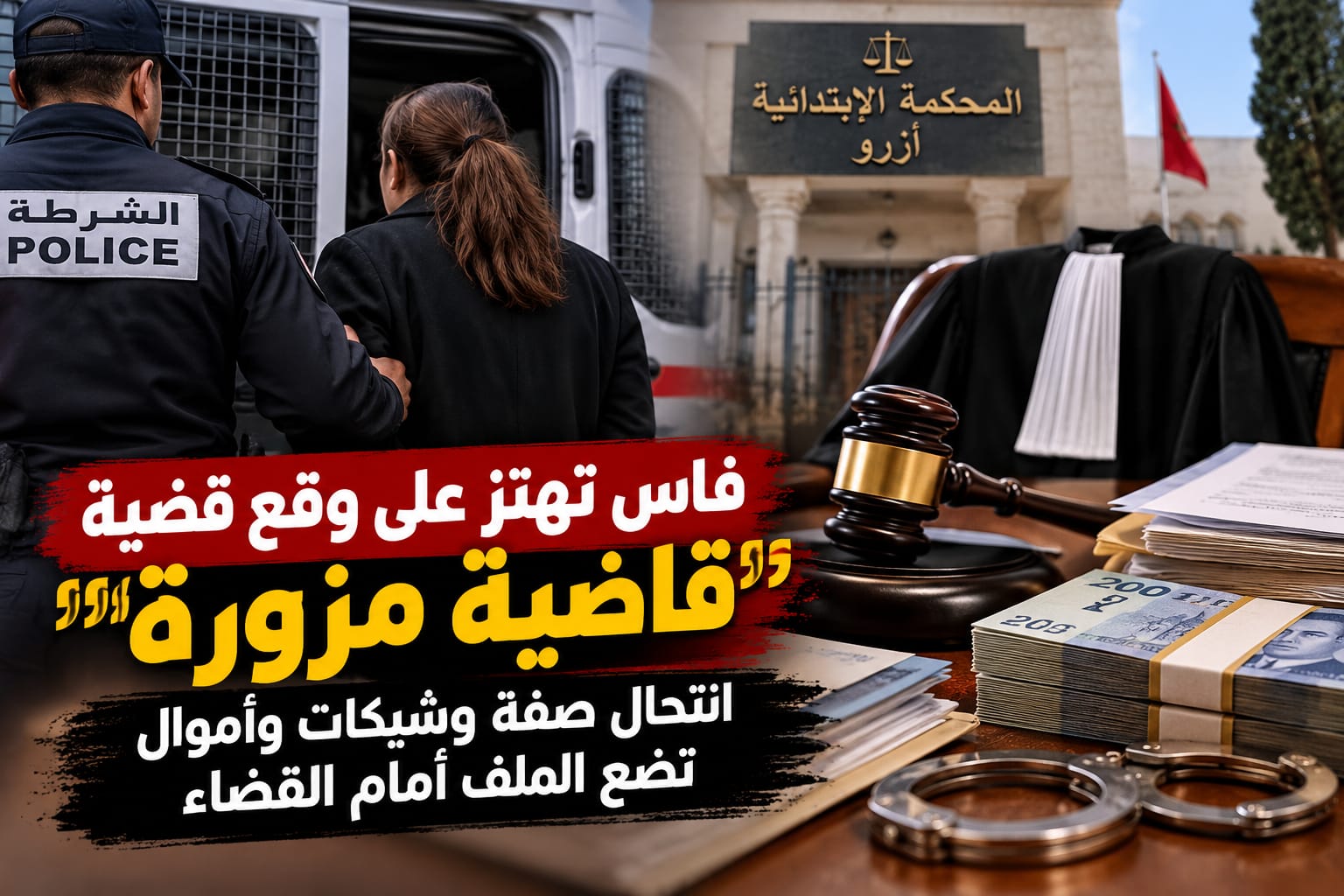 فاس.. النصب على أحد أفراد عائلة الرماش يفجر قضية «قاضية مزورة».. والبحث يكشف تفاصيل مثيرة